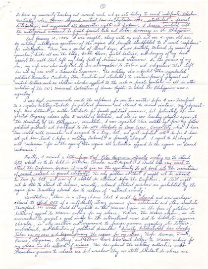 Second page of the November 20, 1976 letter